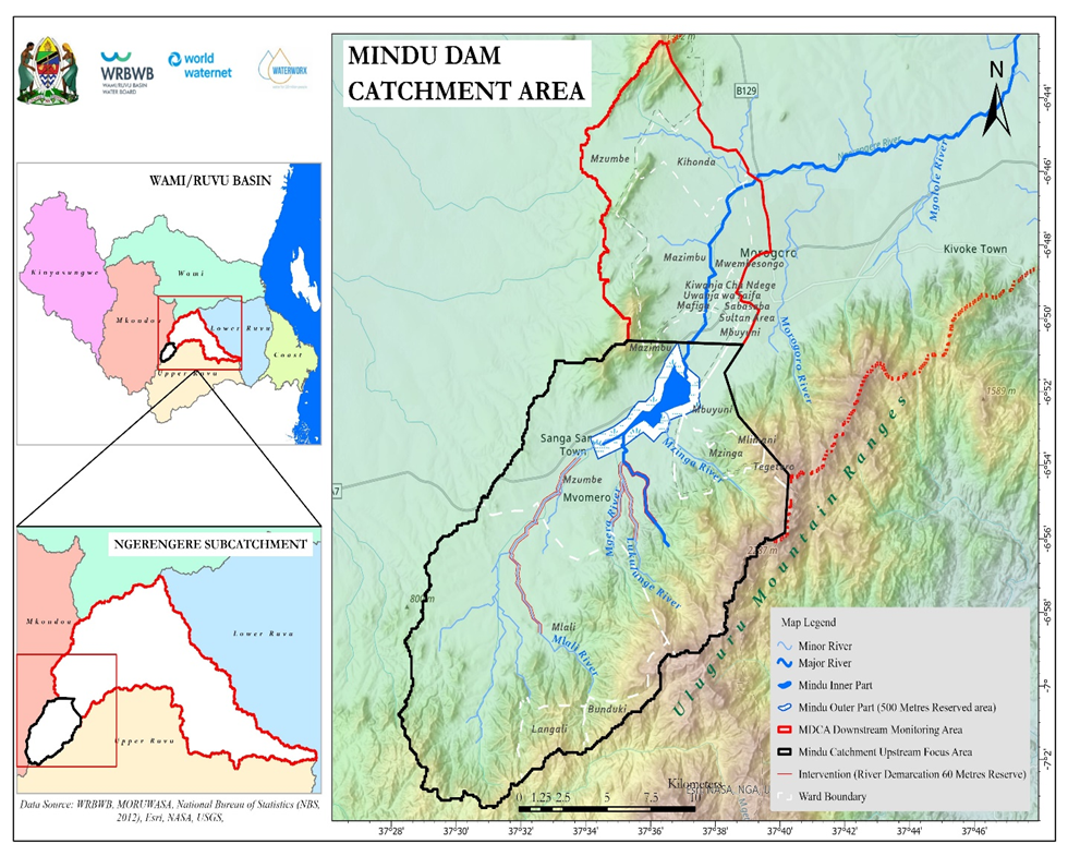 Map of the working area at the Mindudam.png